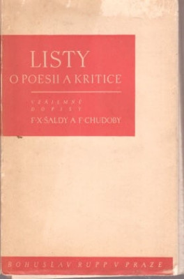 Listy o poesii a kritice