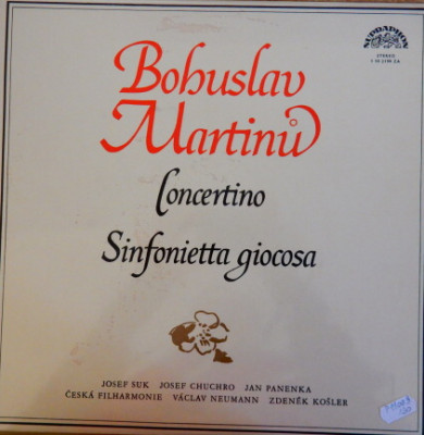 Bohuslav Martinů: Concertino, Sinfonetta giocosa