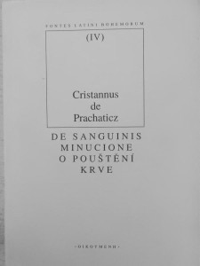 De sanguinis minucione - O pouštění krve