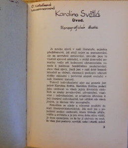 Karolina Světlá - monografická studie