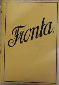 Fronta, nezávislý týdeník - ročník I. (1927–1928) 