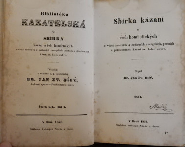 Sbírka kázání a řečí homiletických (I. díl)
