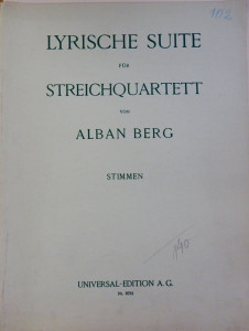 Lyrische Suite für Streichquartett (4 svazky)