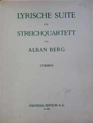 Lyrische Suite für Streichquartett (4 svazky)