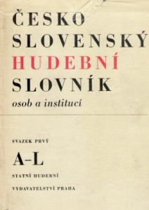 Československý hudební slovník osob a institucí (ve dvou svazcích)