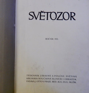 Světozor, ročník 1913 (2 svazky)