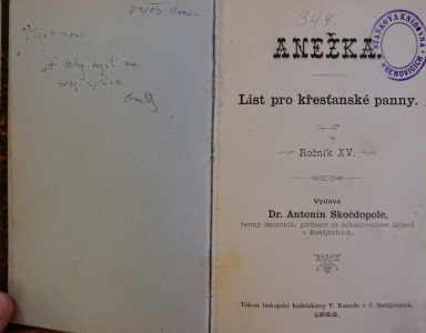 Anežka - list pro křesťanské panny (ročník XV.)