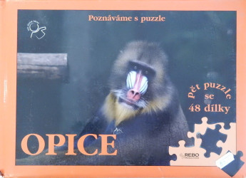 Poznáváme s puzzle: Opice