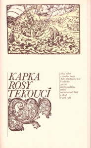 Kapka rosy tekoucí