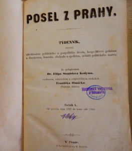 Posel z Prahy- ročník I. 