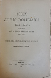 Codex Juris Bohemici - Tomi II. Pars 3.