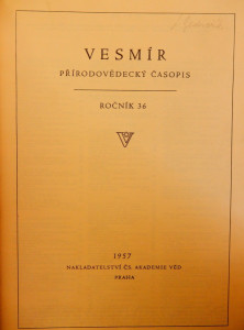 Vesmír: přírodovědecký časopis 36