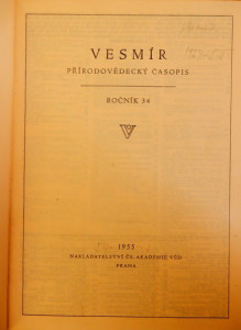 Vesmír: přírodovědecký časopis 34