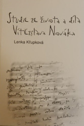 Studie ze života a díla Vítězslava Nováka *