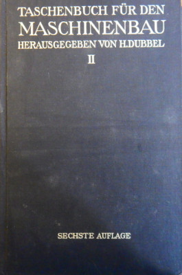 Taschenbuch für den Maschinenbau I, II