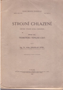 Strojní chlazení - 1. díl Teoretická tepelná část
